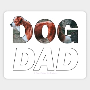 Dad dad - collie oil painting word art Magnet